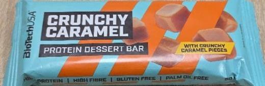 Képek - BioTechUSA karamell ízű fehérjeszelet ropogós karamell darabkákkal, cukrokkal és édesítőszerrel 50 g