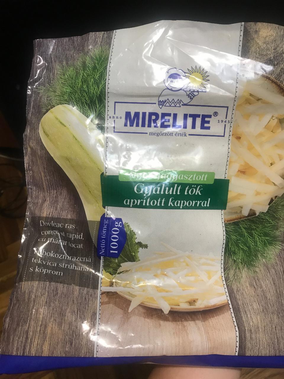 Képek - Gyorfagyasztott gyalult tök aprított kaporral Mirelite