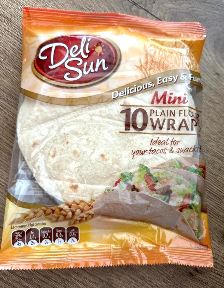 Képek - 10 plain flour mini wraps Deli Sun