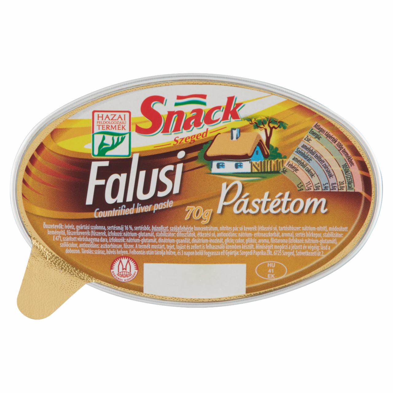 Képek - Snack Szeged falusi pástétom 70 g