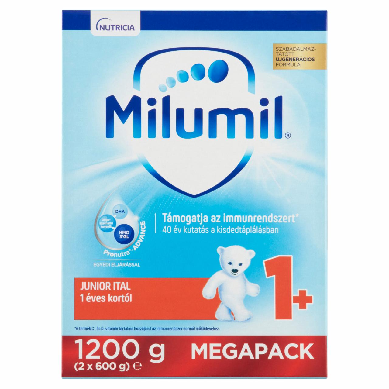 Képek - Milumil Junior 1+ ital 1 éves kortól 2 x 600 g (1200 g)