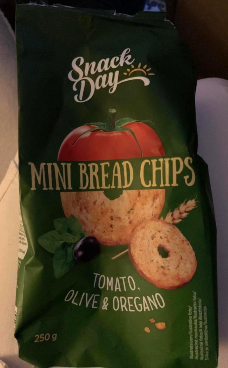 Képek - Mini bread chips Tomato, olive & oregano Snack day