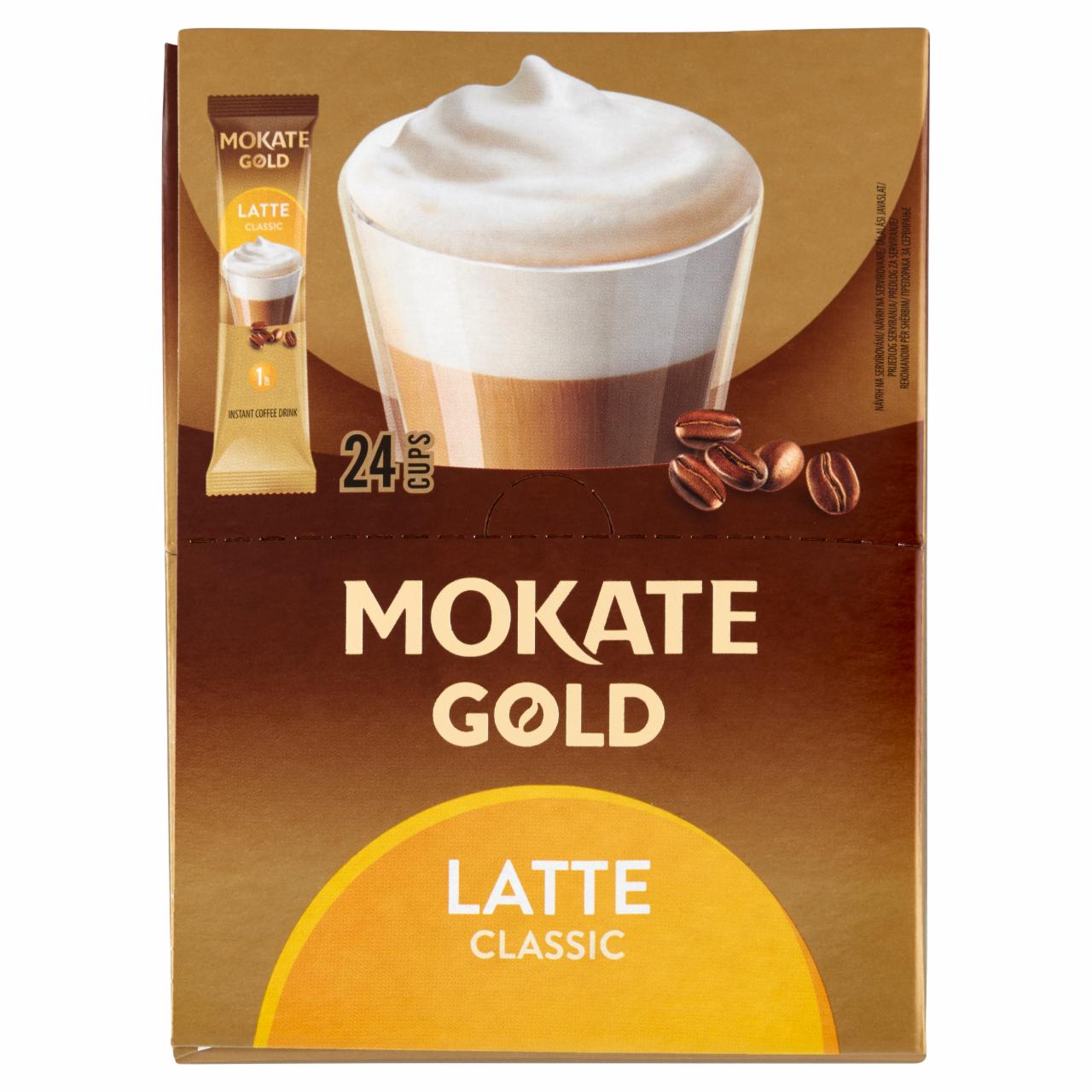 Képek - Mokate Gold Latte Classic instant kávéitalpor 24 x 14 g (336 g)
