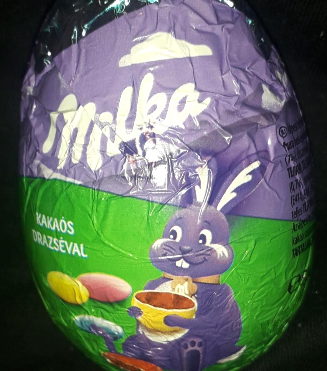 Képek - Milka tojás kakaós drazséval