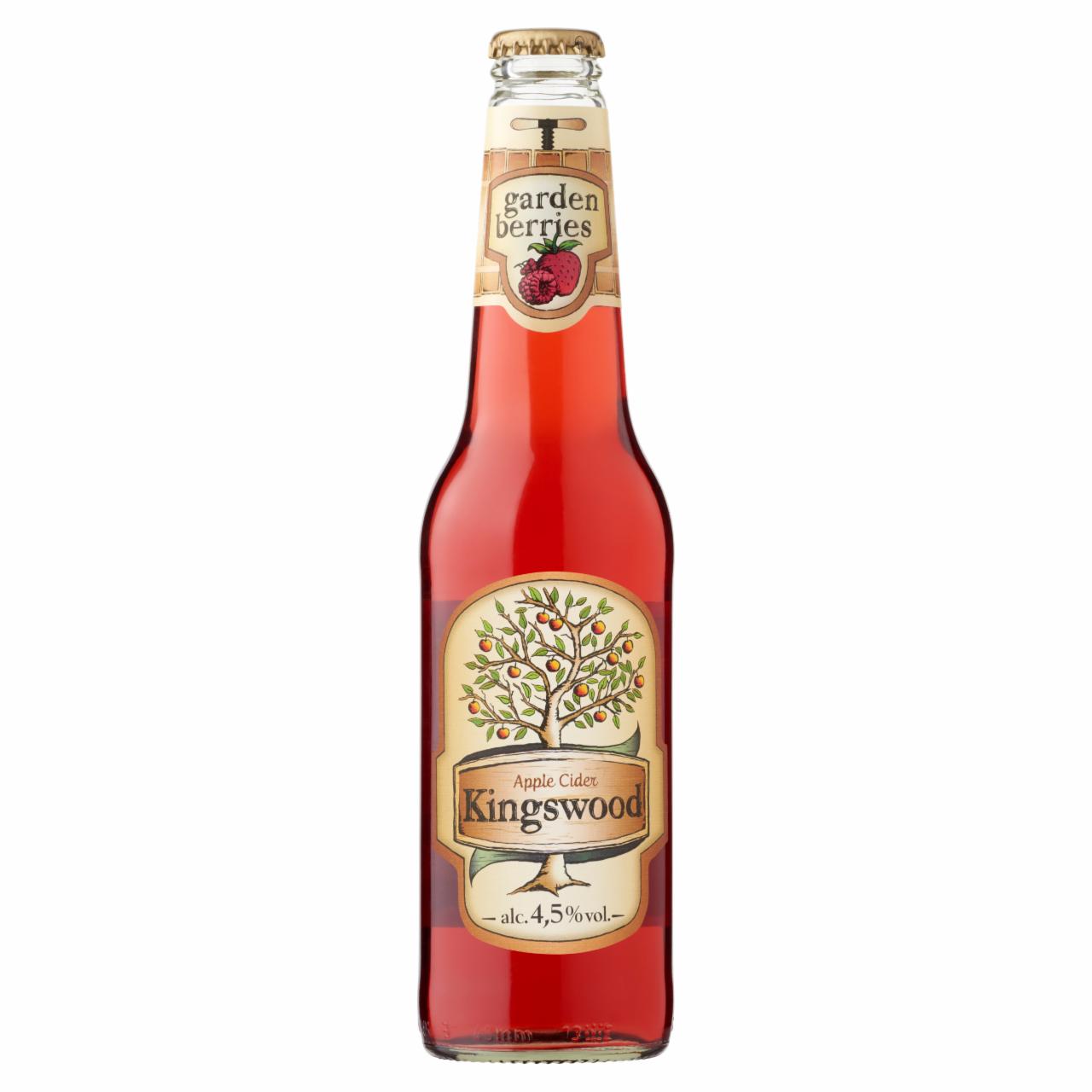 Képek - Kingswood Garden Berries eper-málna-ribizli ízű cider 4,5% 0,4 l