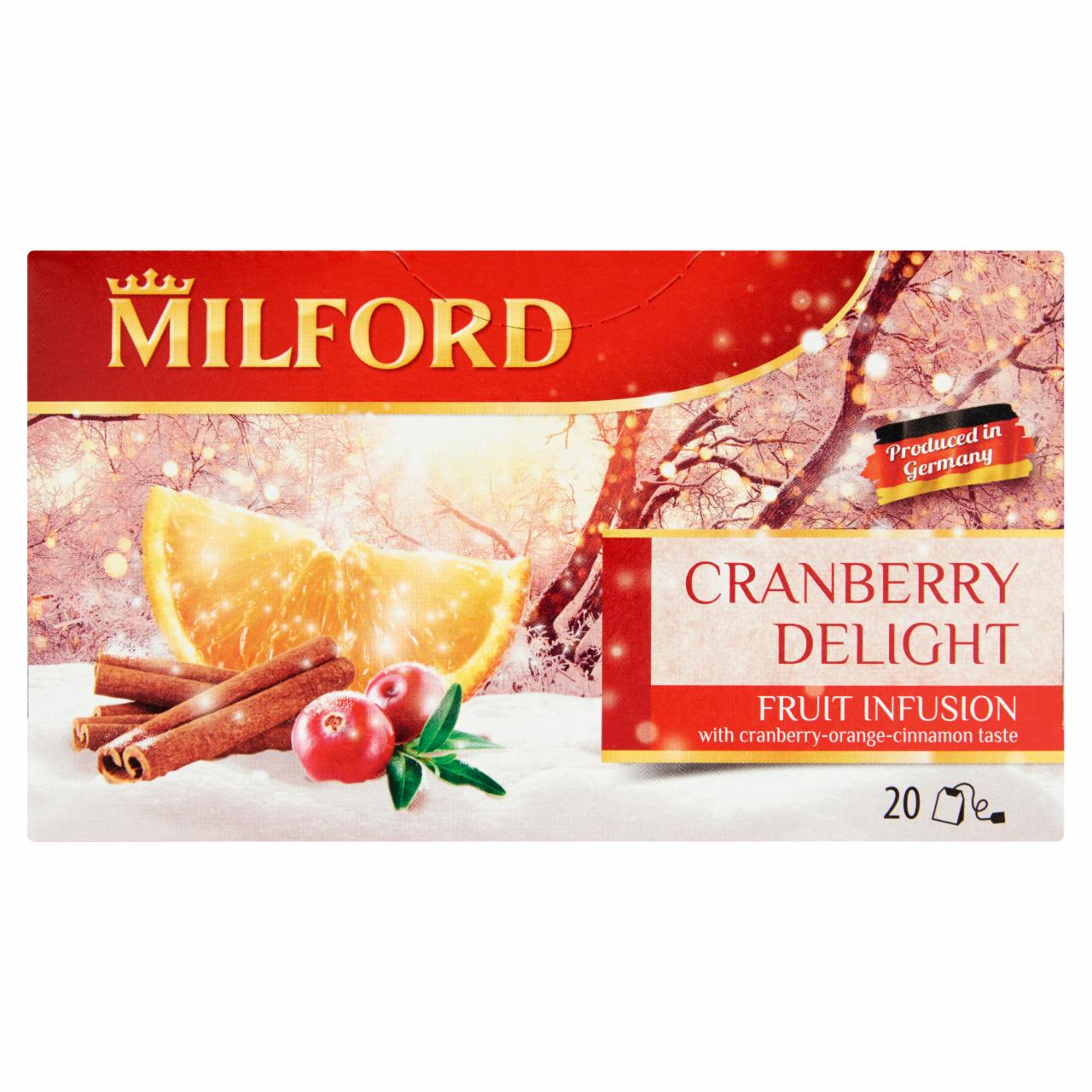 Képek - Milford Fruit Infusion Áfonya Álom 20 teafilter 55 g