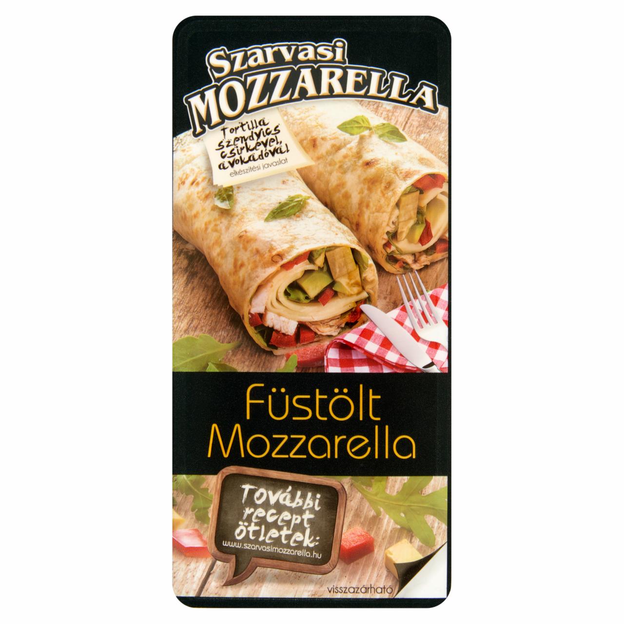 Képek - Szarvasi szeletelt füstölt pizza mozzarella sajt 100 g
