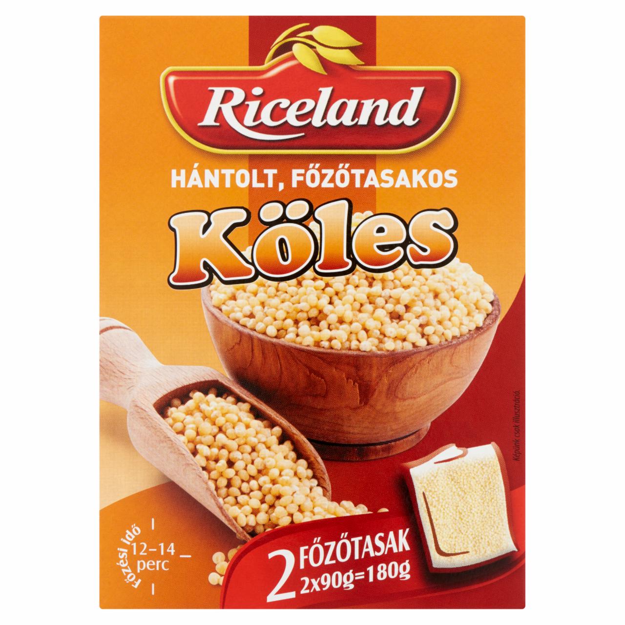 Képek - Riceland hántolt, főzőtasakos Köles 2 x 90 g