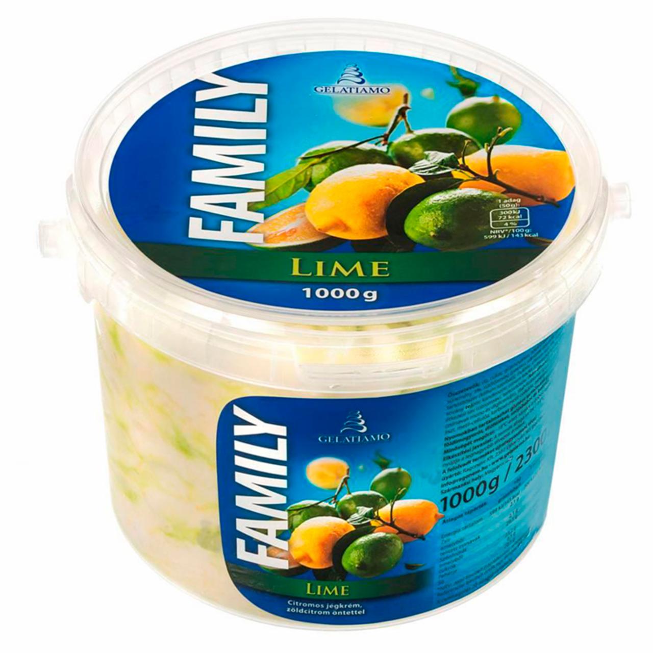 Képek - Gelatiamo Family Lime citromos jégkrém zöldcitrom öntettel 2300 ml