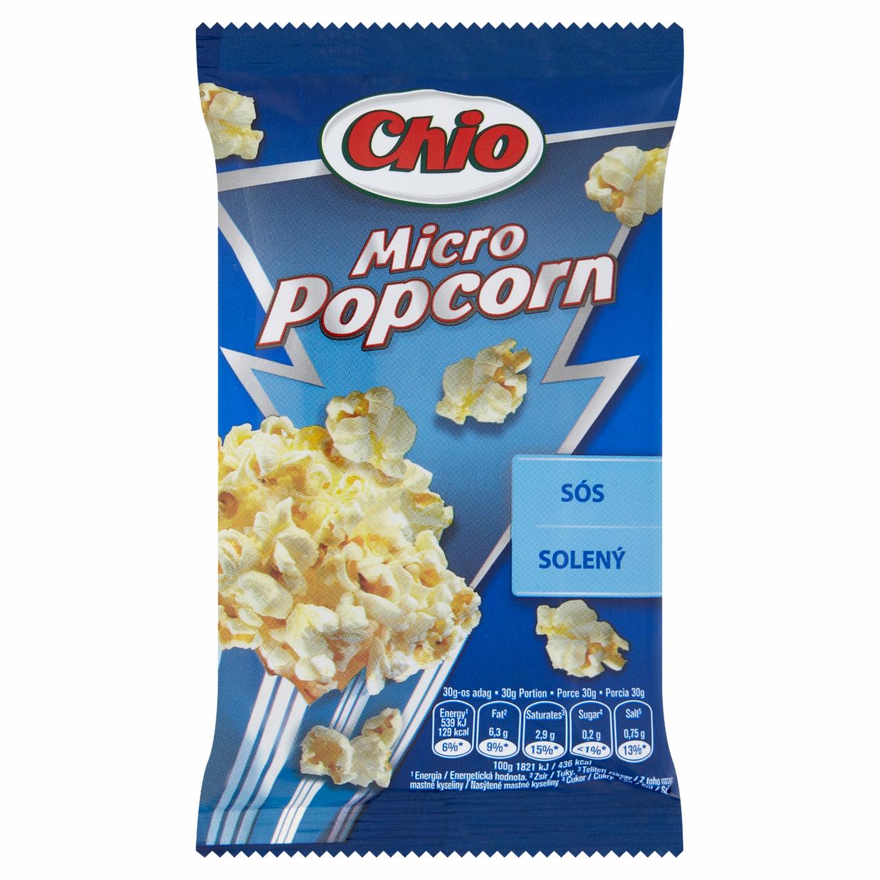Képek - Chio Micro Popcorn kipattogtatható sós kukorica 80 g