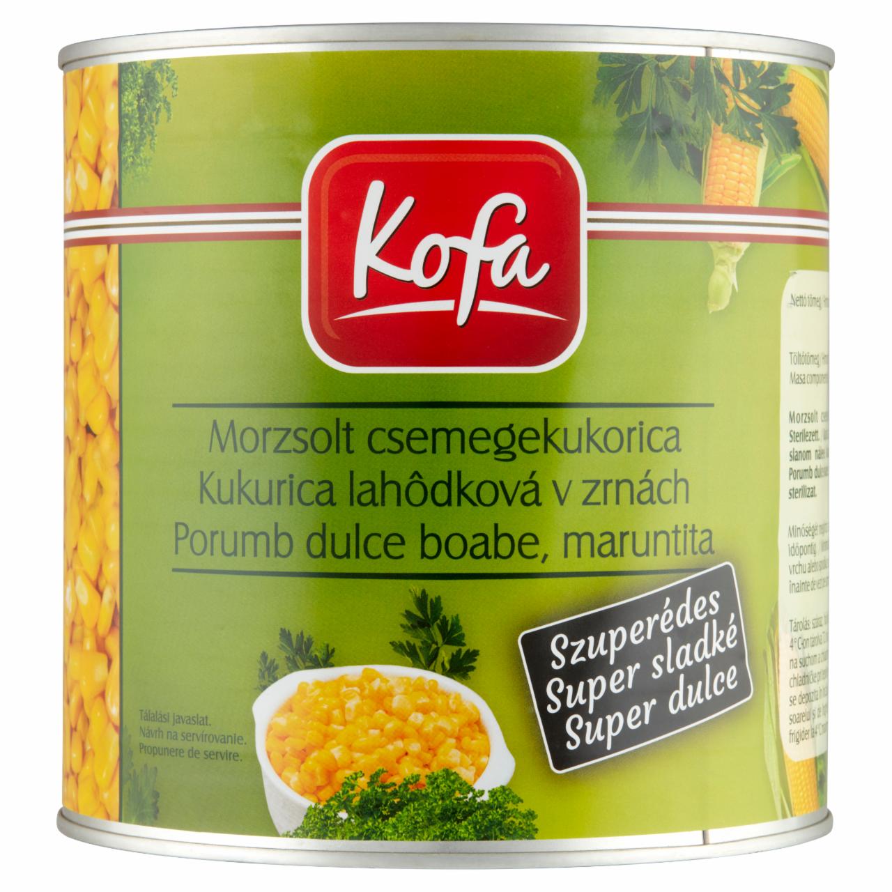 Képek - Kofa morzsolt csemegekukorica 2150 g