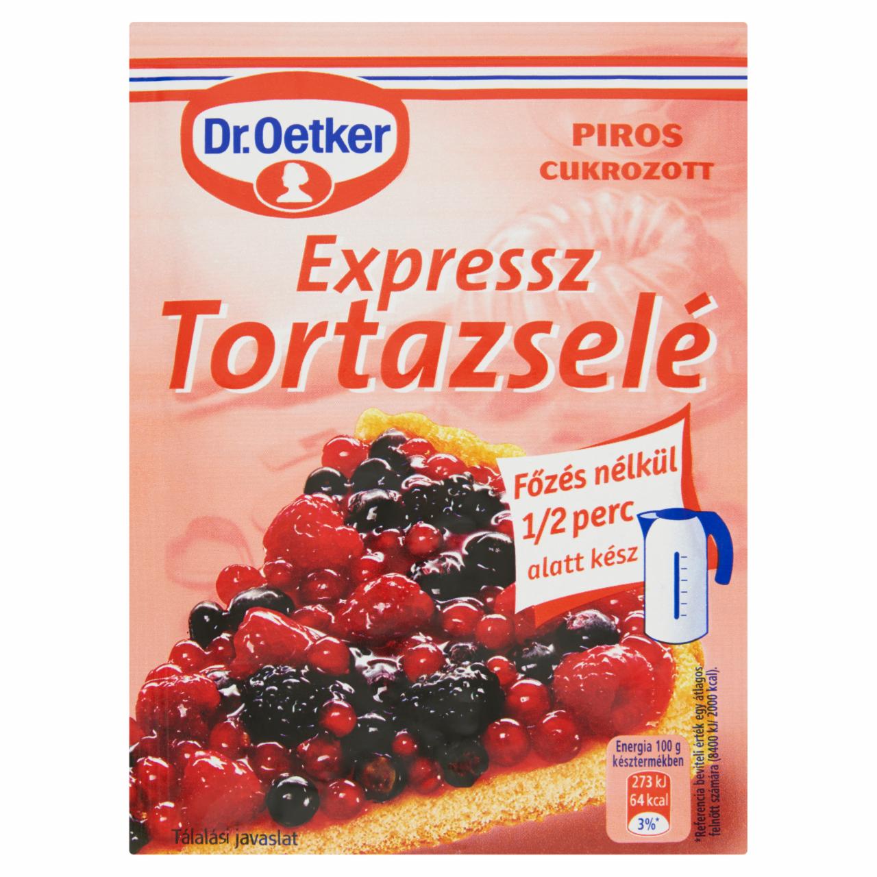 Képek - Dr. Oetker piros expressz tortazselé 50 g