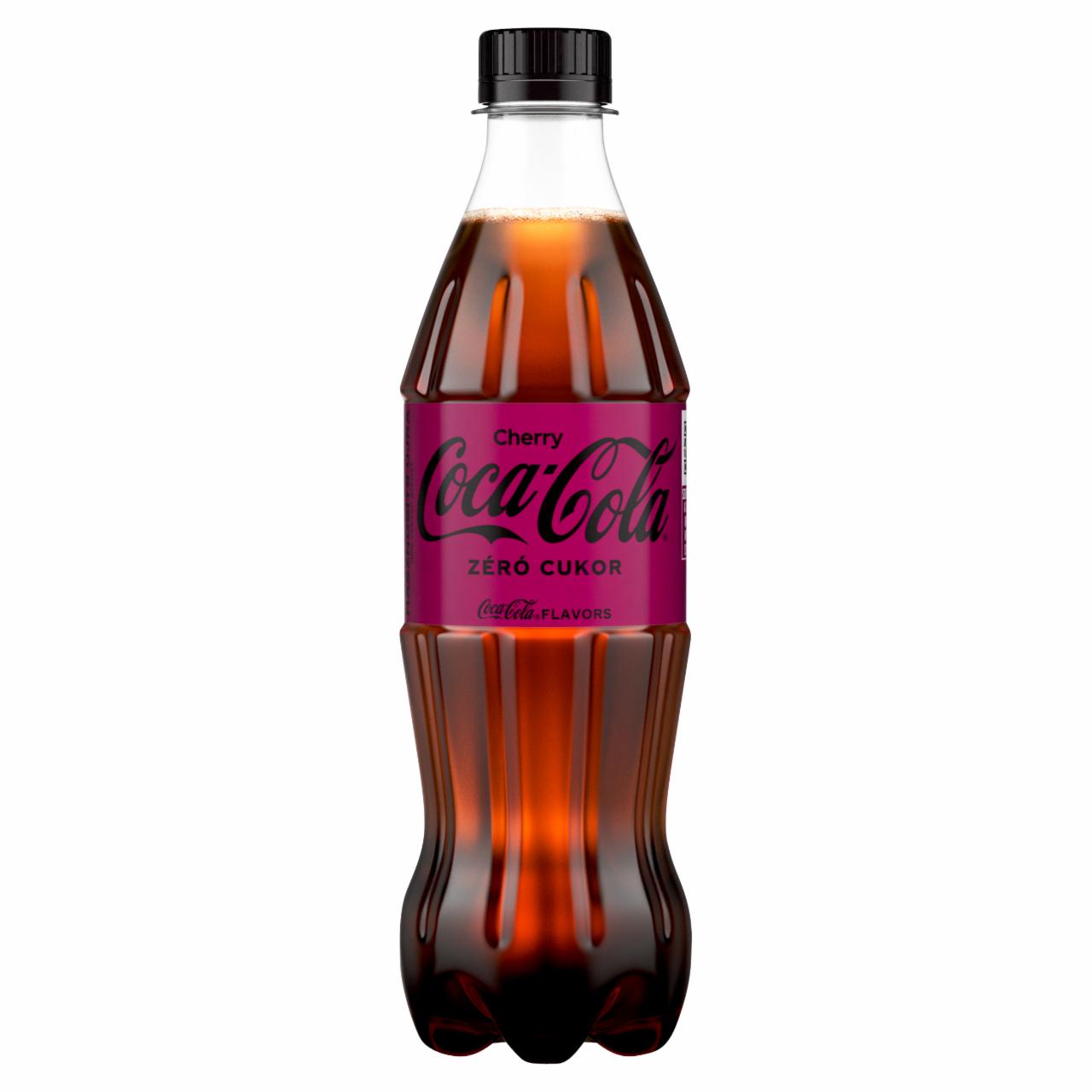 Képek - Coca-Cola Zero Cherry colaízű energiamentes szénsavas üdítőital cseresznye ízesítéssel 500 ml