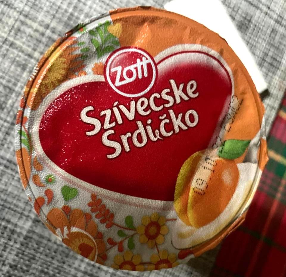 Képek - Szívecske sárgabarack ízű joghurt Zott
