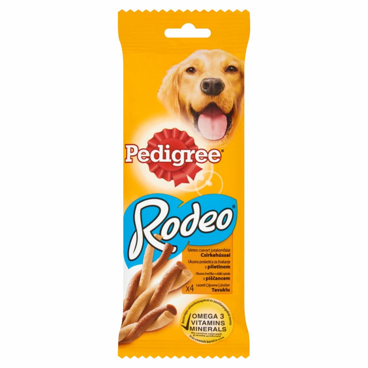 Képek - Pedigree Rodeo jutalomfalat kutyák számára csirkehússal 4 db 70 g