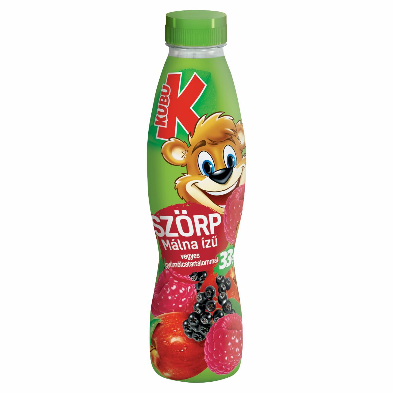 Képek - Kubu málna ízű vegyes gyümölcsszörp 700 ml