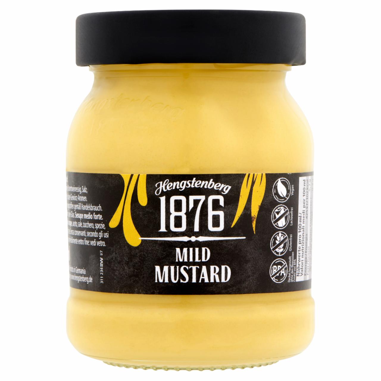 Képek - Hengstenberg közepesen csípős mustár 250 ml