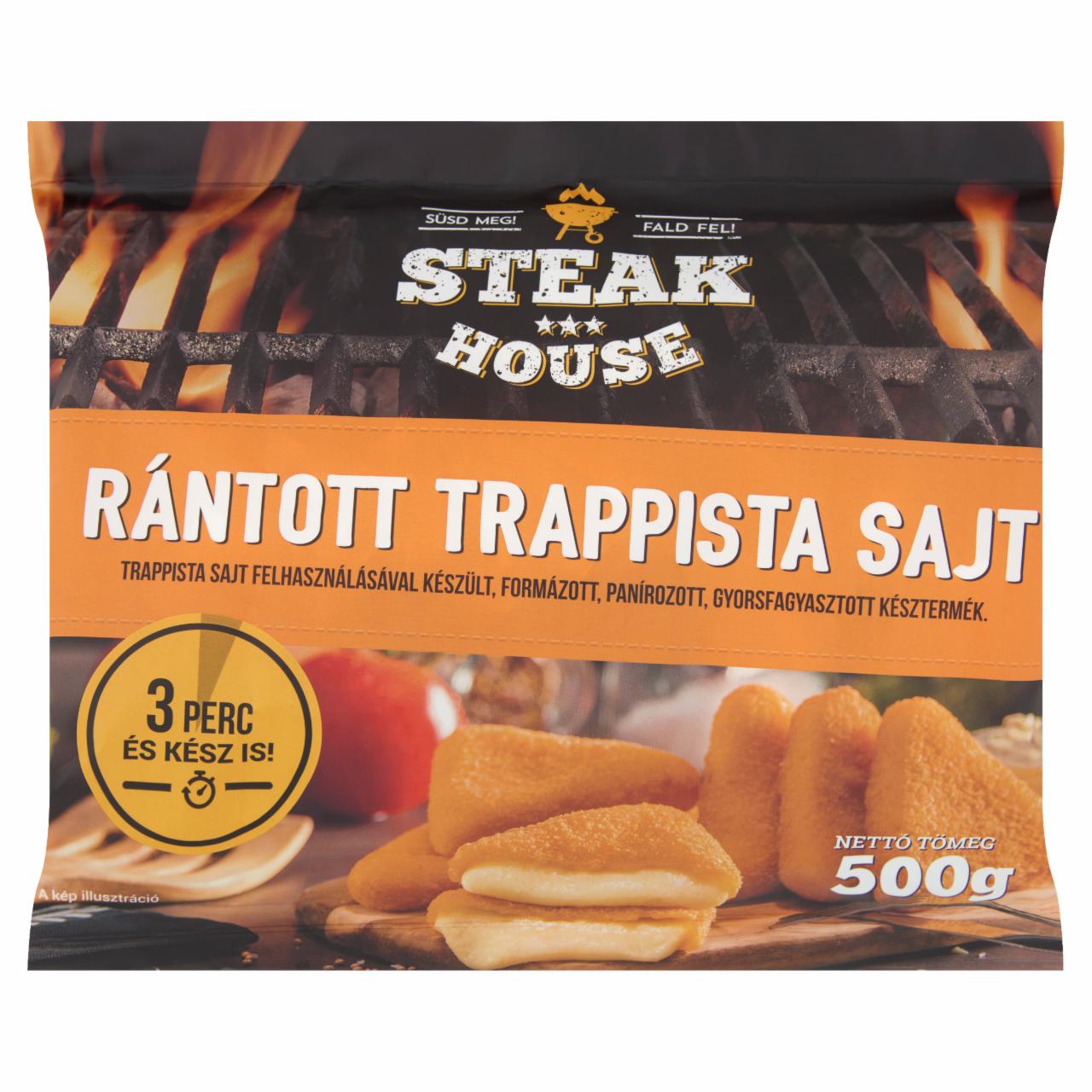 Képek - Steak House gyorsfagyasztott rántott trappista sajt 500 g