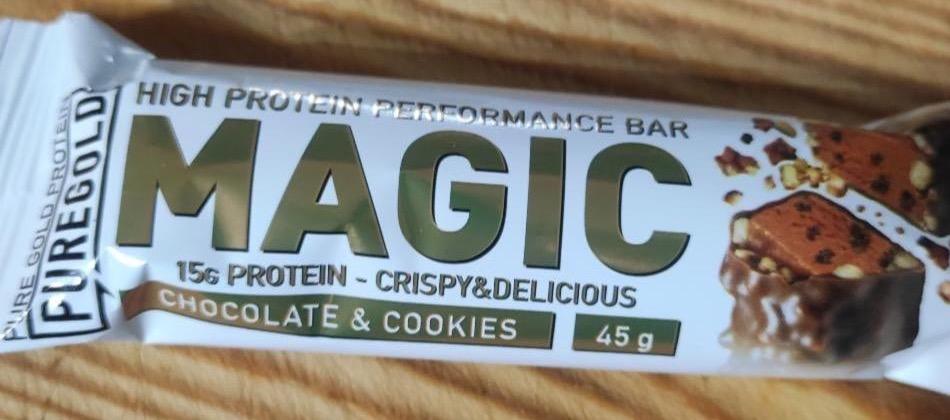 Képek - Magic protein szelet Chocolate & cookies Pure gold