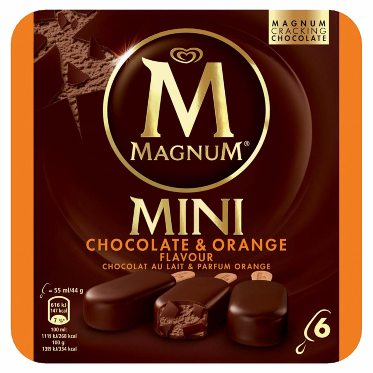 Képek - Magnum Mini multipack jégkrém Csokoládé-Narancs 6 x 55 ml