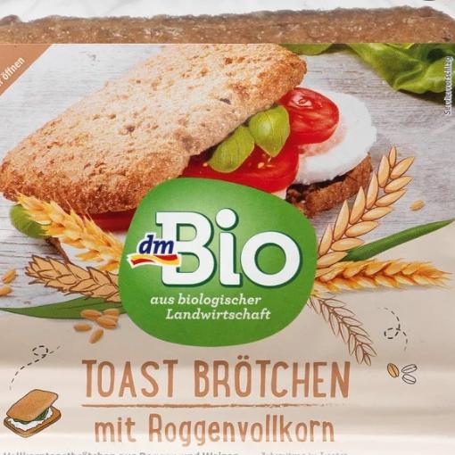Képek - Toast brötchen mit Roggenvollkorn dmBio