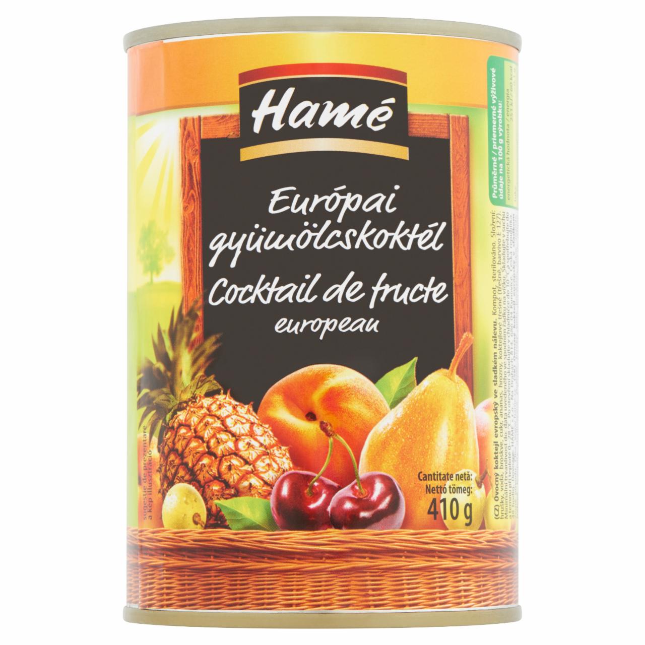Képek - Hamé európai gyümölcskoktél 410 g