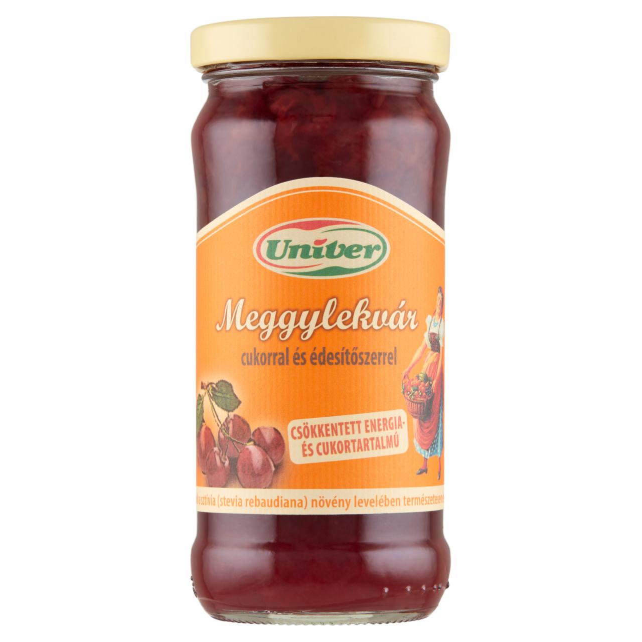 Képek - Univer meggylekvár cukorral és édesítőszerrel 280 g