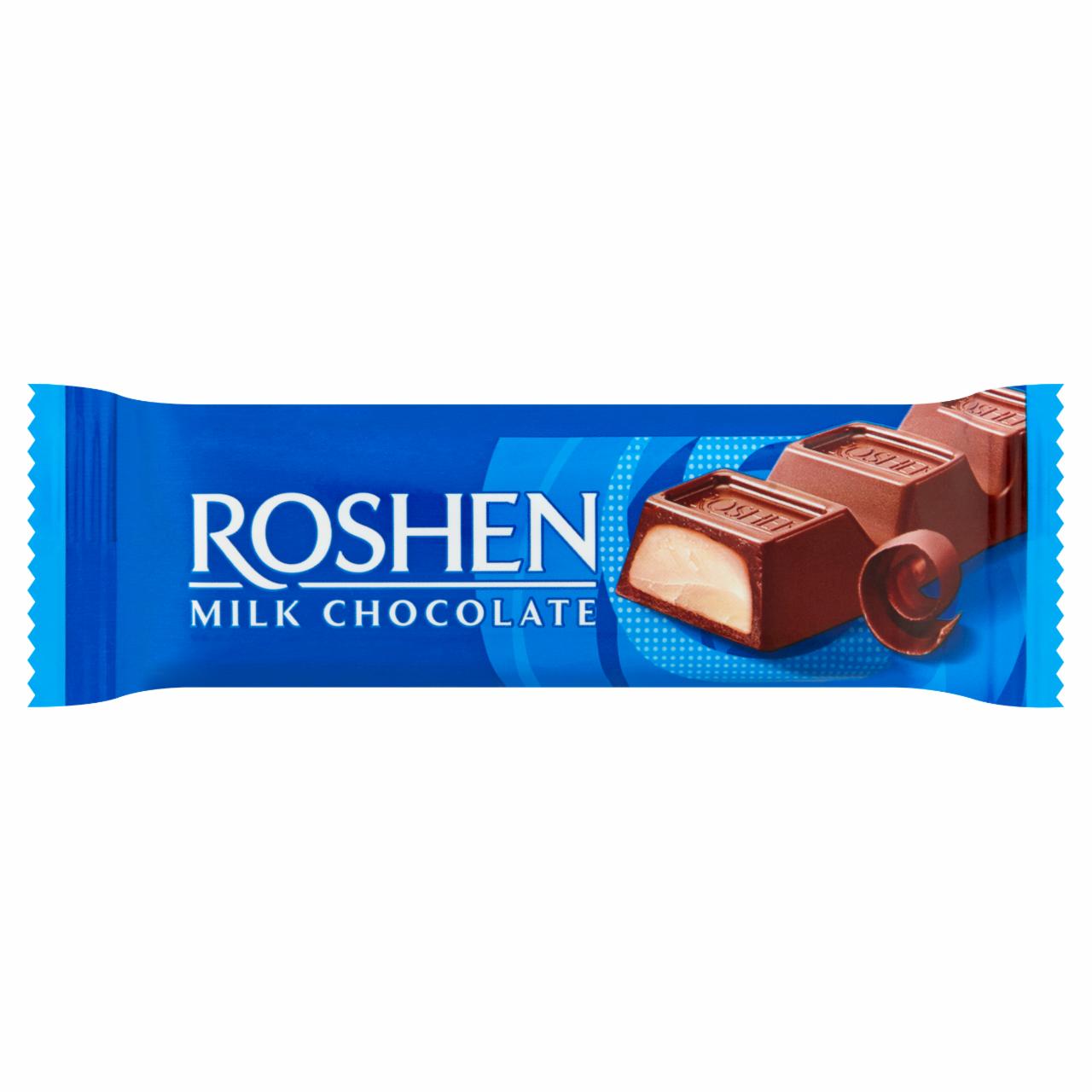 Képek - Roshen tejcsokoládé szelet crème brûlée töltelékkel 33 g