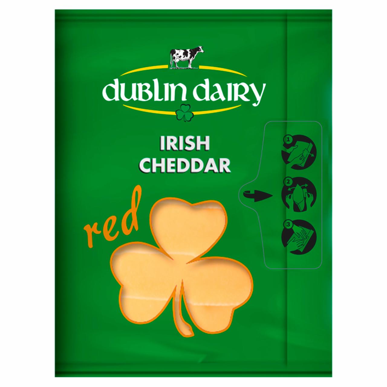 Képek - Dublin Dairy Cheddar Red zsíros, félkemény, érlelt szeletelt sajt 150 g
