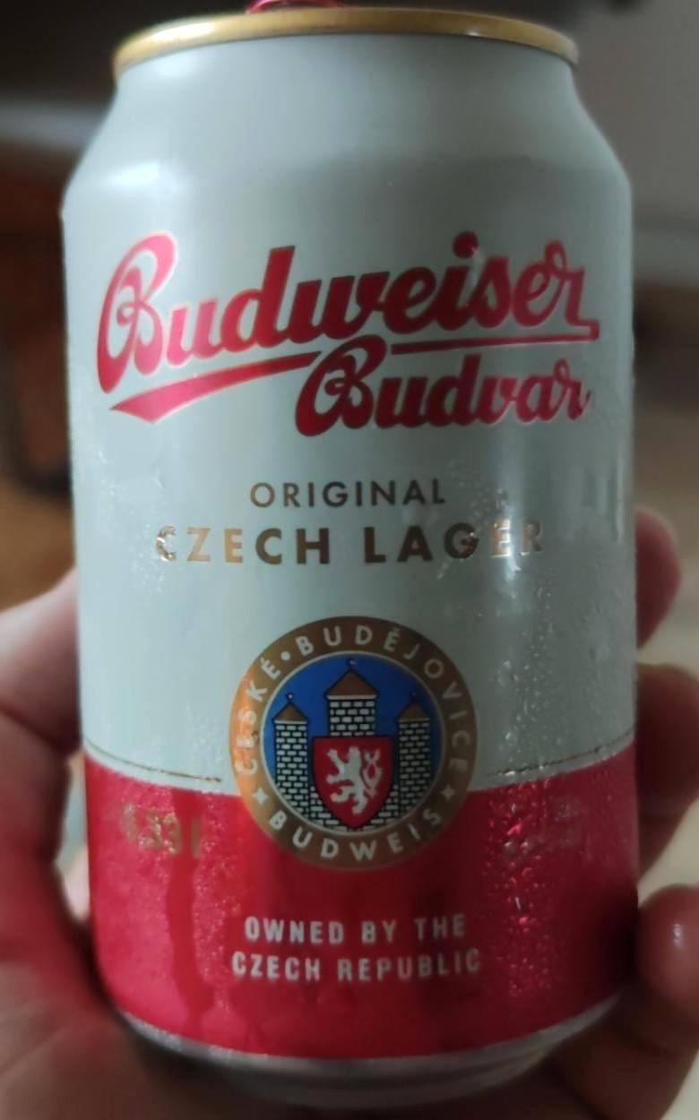 Képek - Budweiser Budvar Original cseh prémium világos sör 5% 0,5 l