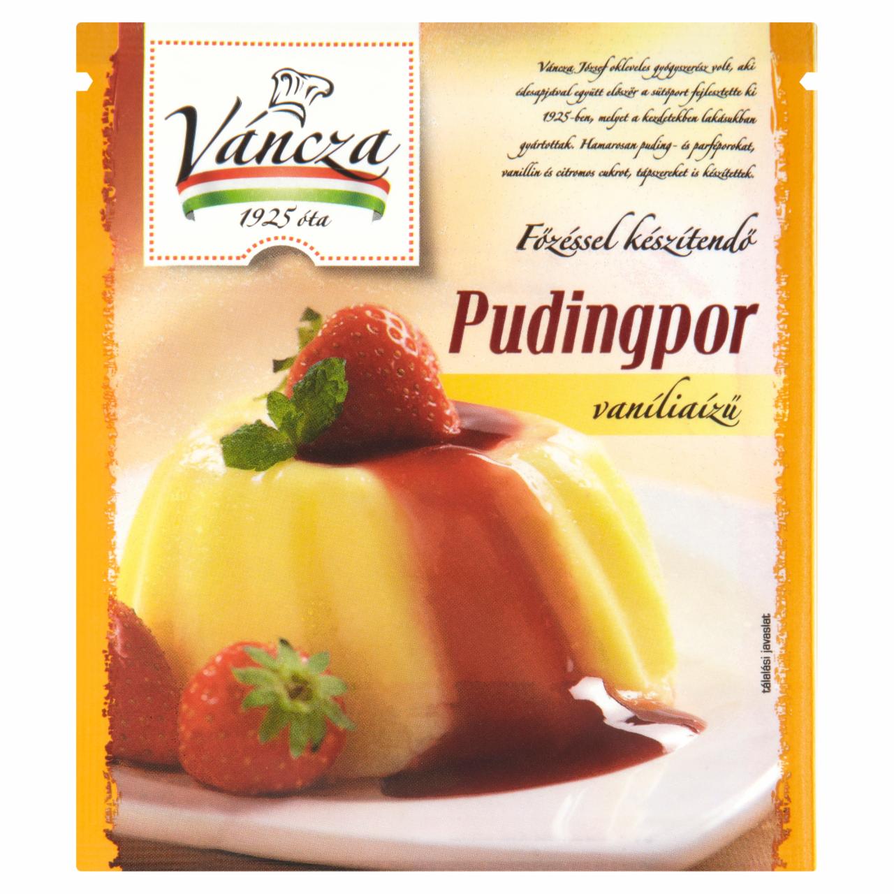 Képek - Váncza vaníliaízű pudingpor 40 g