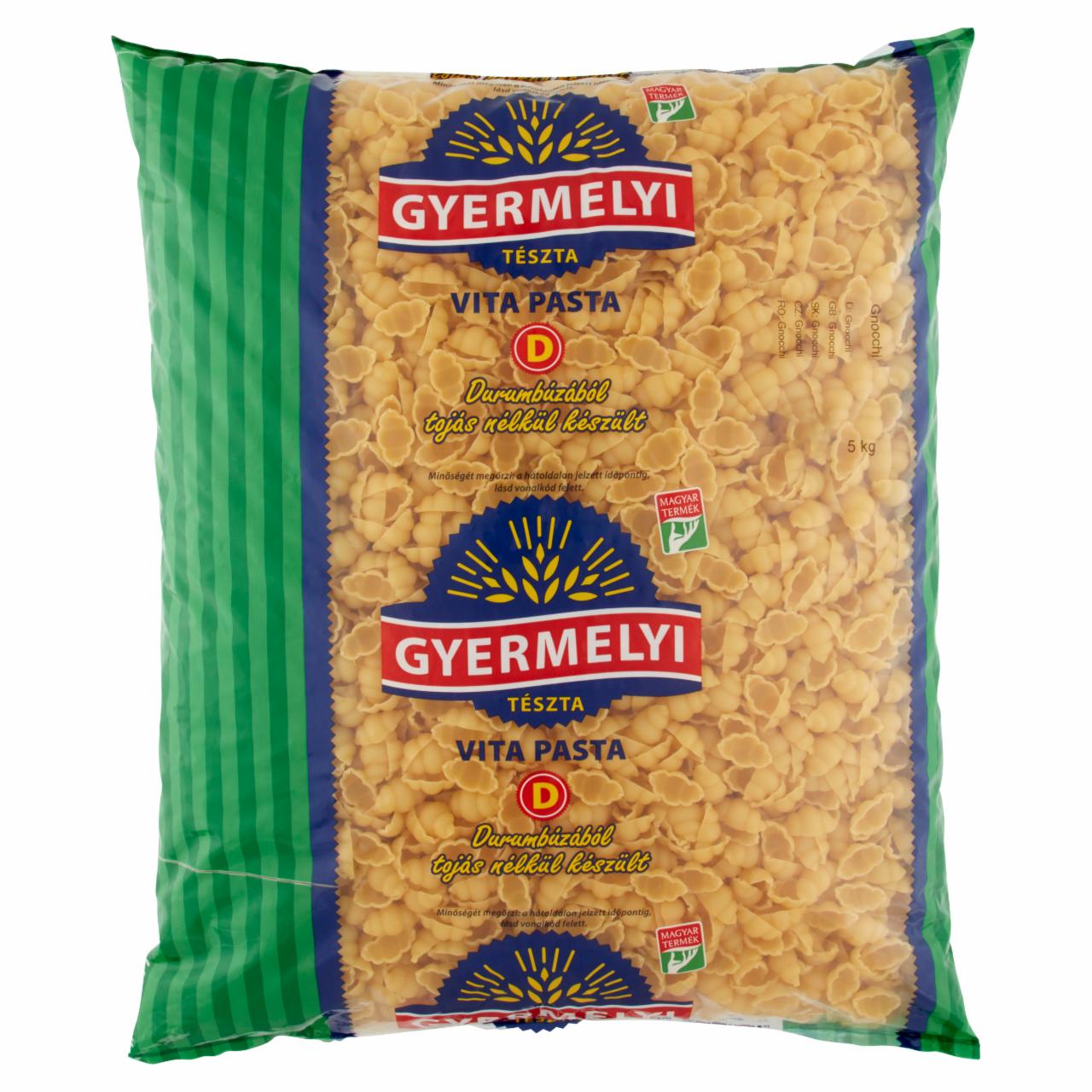 Képek - Gyermelyi Vita Pasta Gnocchi durum száraztészta 5 kg