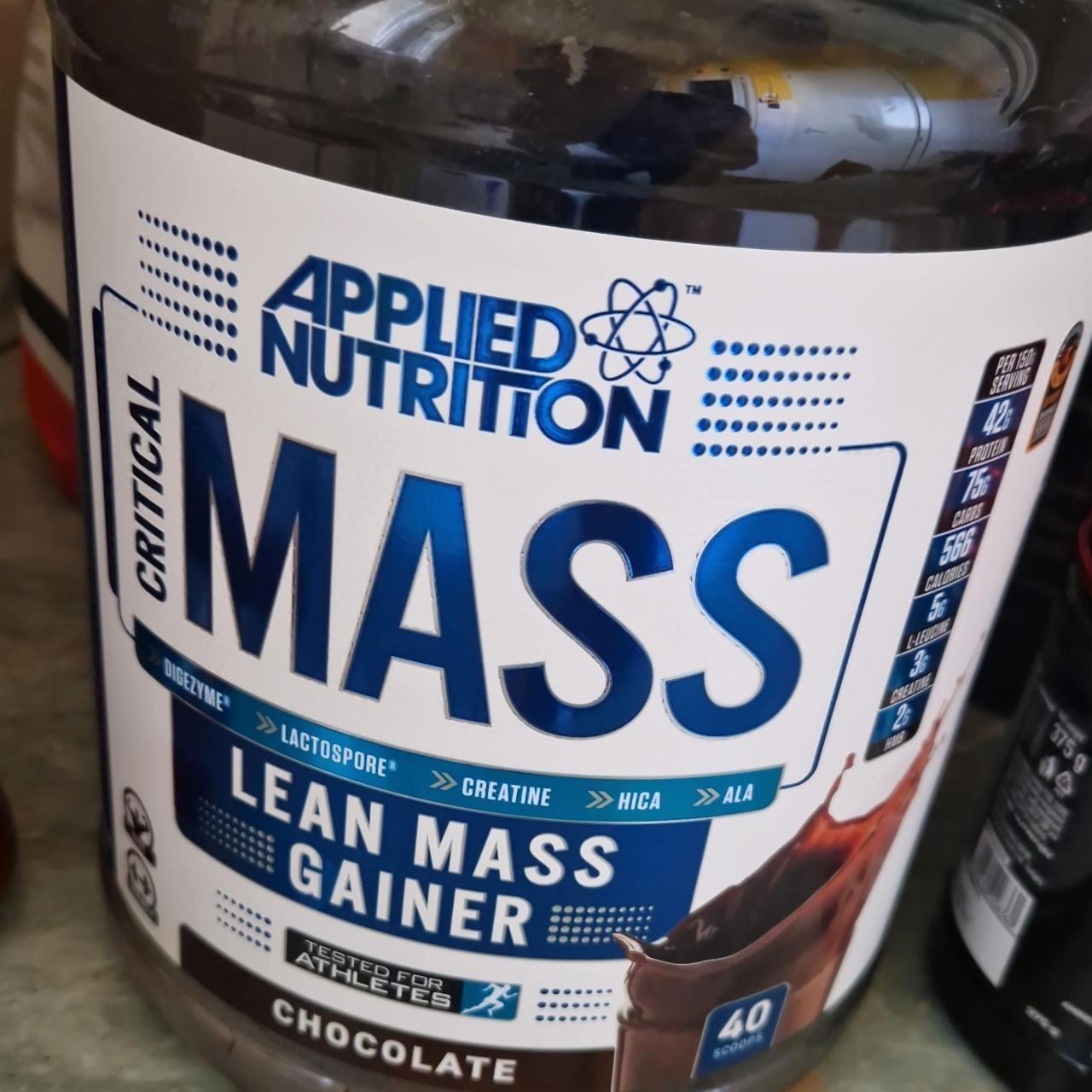 Képek - Critical mass Lean mass gainer Chocolate Applied Nutrition