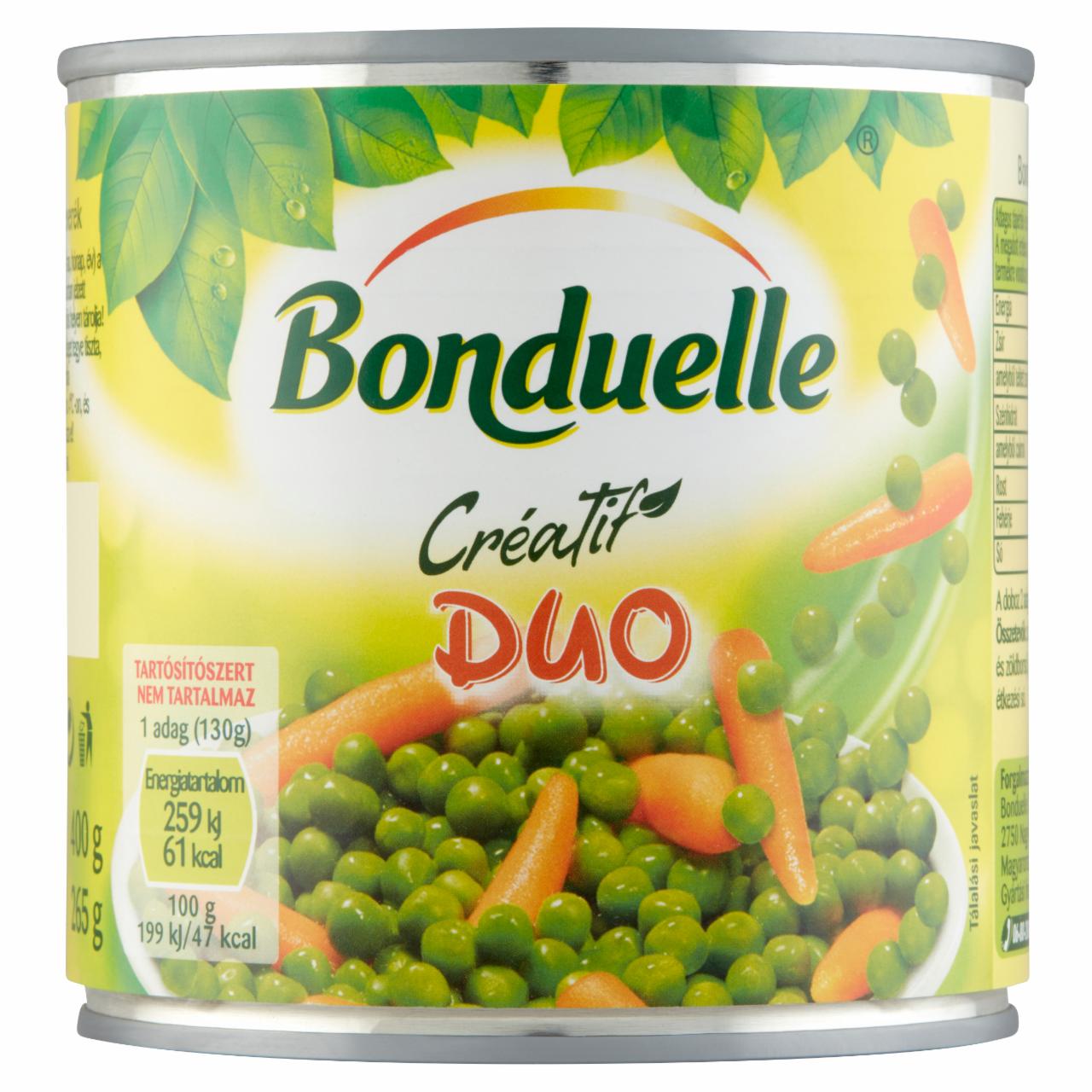 Képek - Bonduelle Créatif Duo zöldborsó-bébirépa keverék 400 g