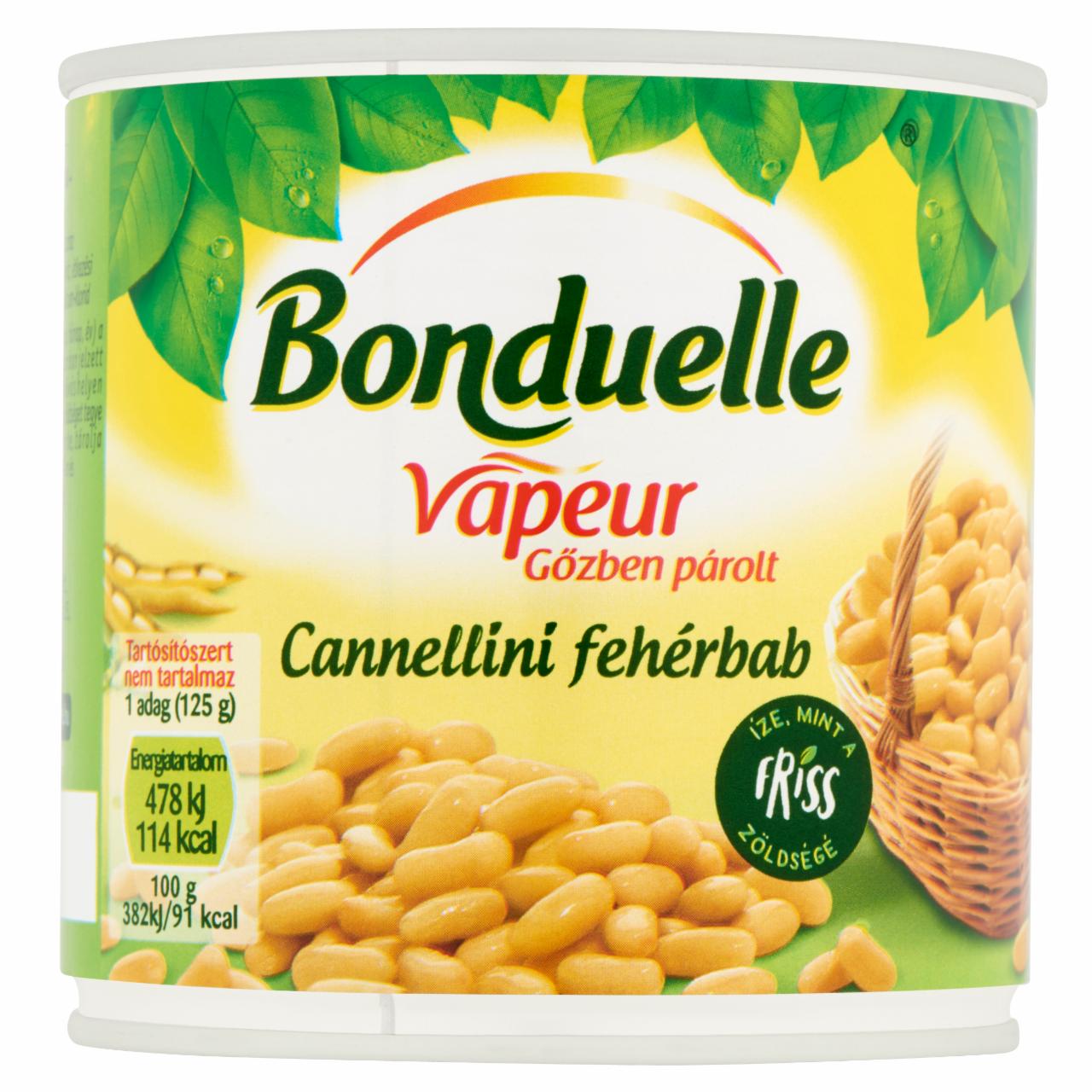 Képek - Bonduelle Vapeur gőzben párolt cannellini fehérbab 310 g