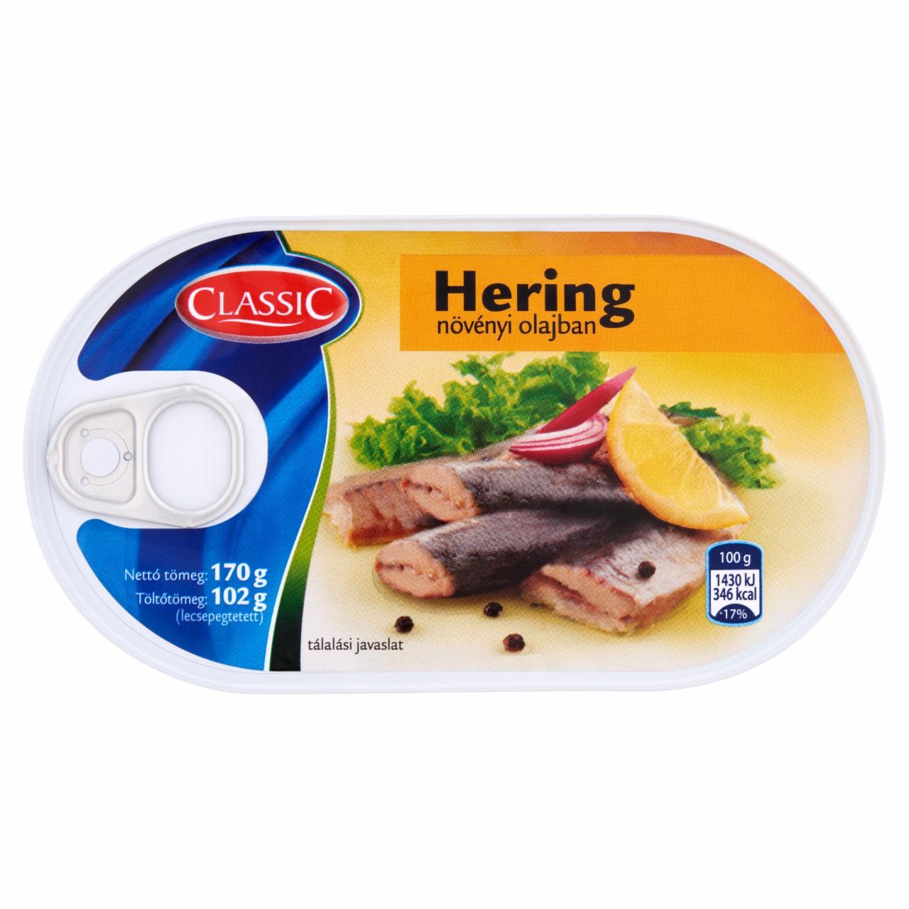 Képek - Classic hering növényi olajban 170 g