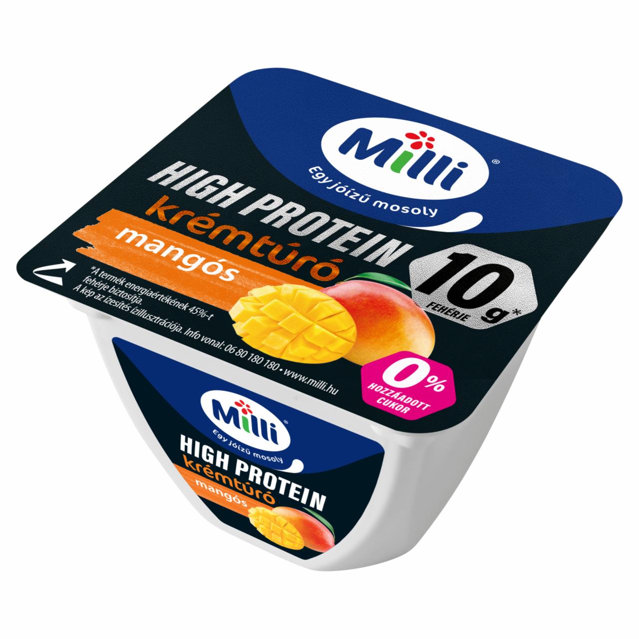 Képek - Milli High Protein mangós krémtúró 150 g
