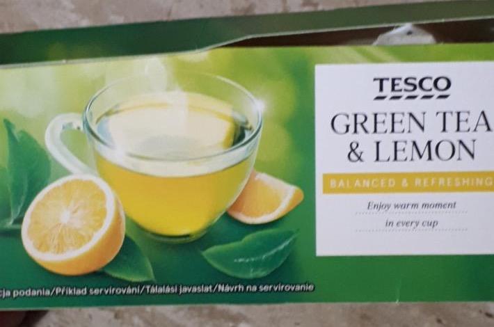 Képek - Zöld tea citrom ízesítés Tesco