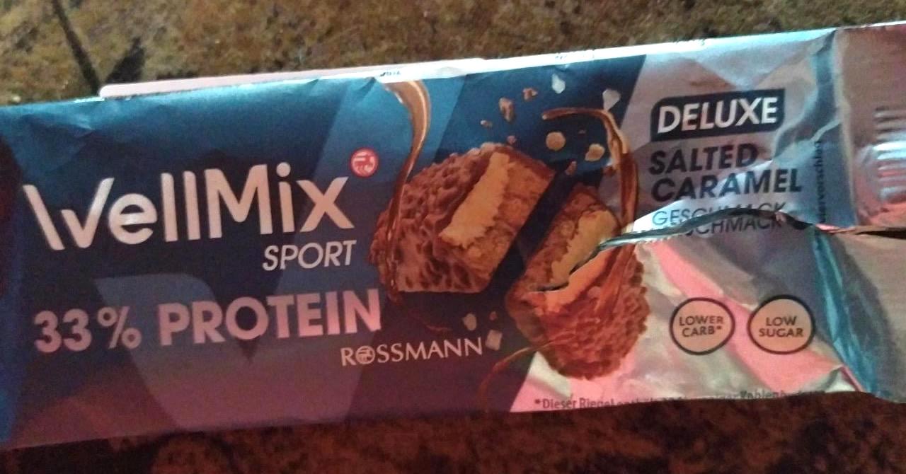 Képek - 33% protein szelet deluxe Salted caramel WellMix sport