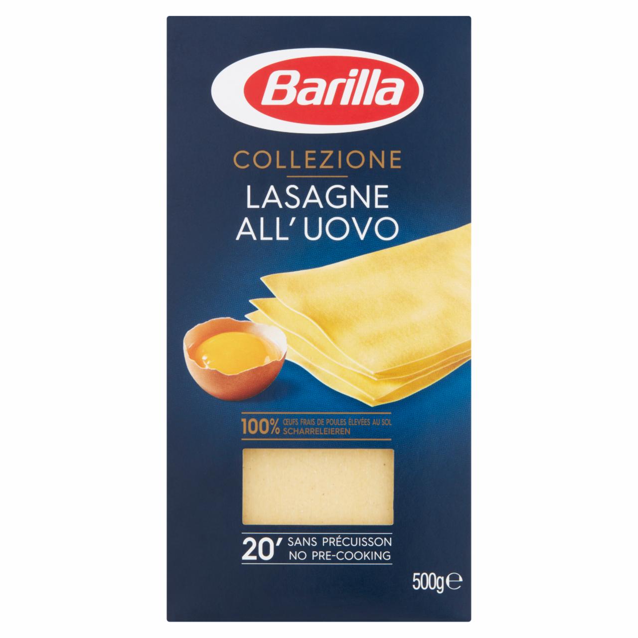 Képek - Barilla Lasagne 4 tojásos durum száraztészta lapok 500 g