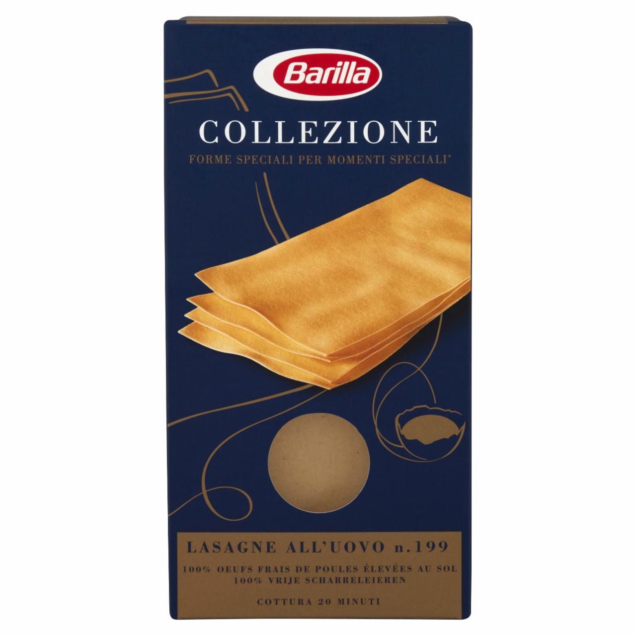 Képek - Barilla Lasagne 4 tojásos durum száraztészta lapok 500 g