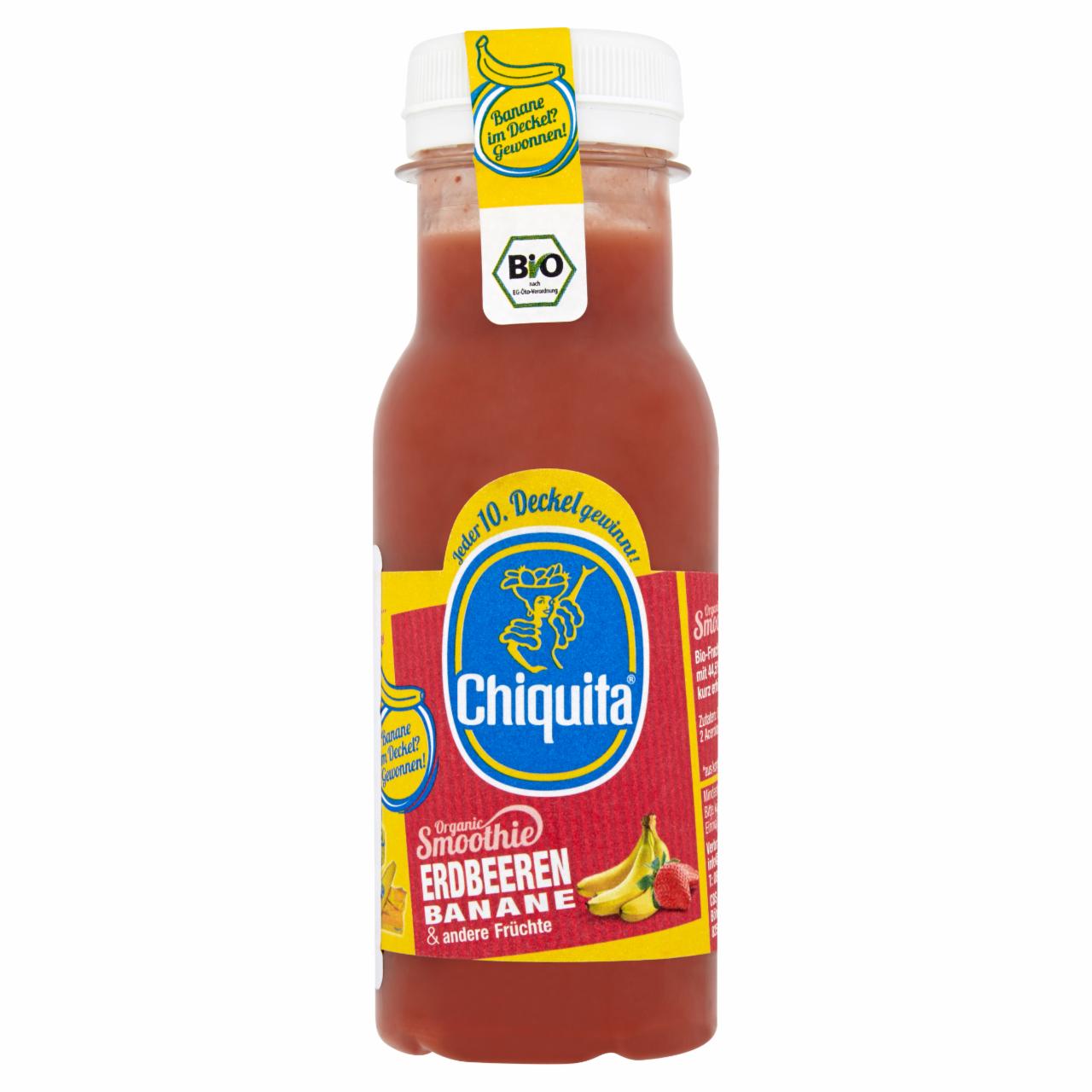 Képek - Chiquita BIO smoothie eper, banán és más gyümölcsök 200 ml