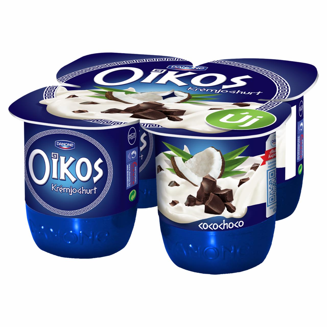 Képek - Oikos Görög csokoládédarabos-kókuszízű élőflórás krémjoghurt Danone