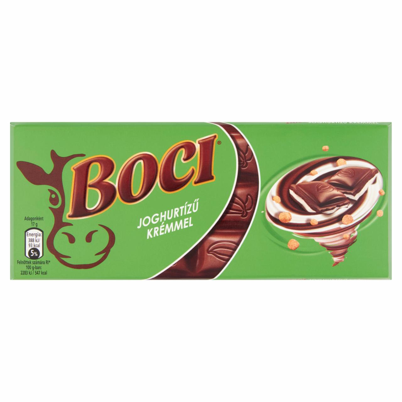 Képek - Boci joghurtízű krémmel töltött tejcsokoládé ropogós búzapehellyel 85 g