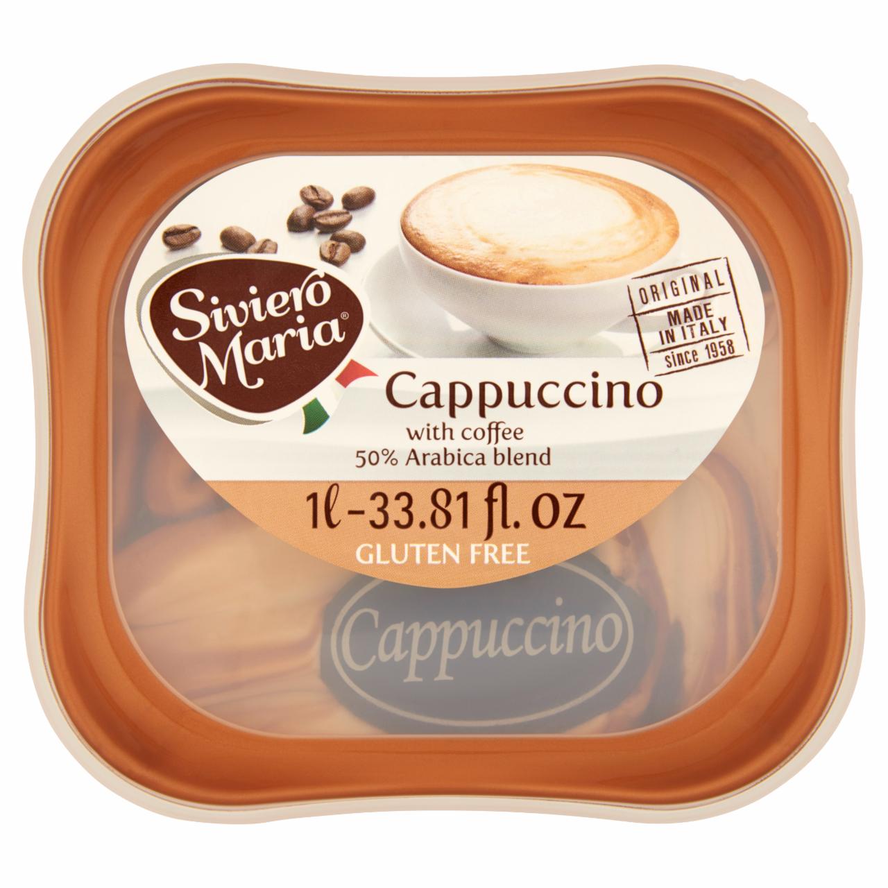 Képek - Siviero Maria cappuccino ízesítésű jégkrém kávésziruppal és étcsokoládé szelettel 1000 ml