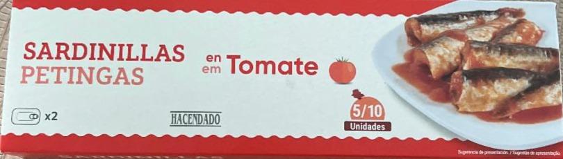 Képek - Sardinillas en tomate Hacendado