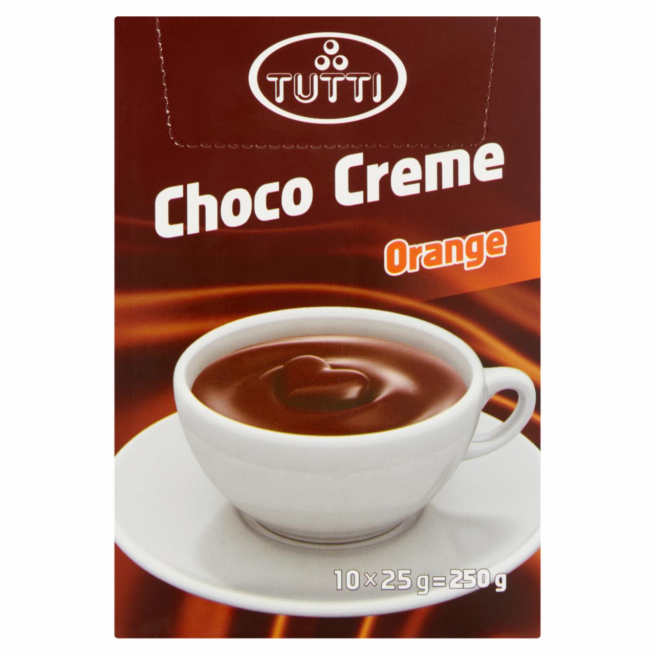 Képek - Tutti Choco Creme Orange narancsízű krémes forró csokoládé italpor 10 db 250 g