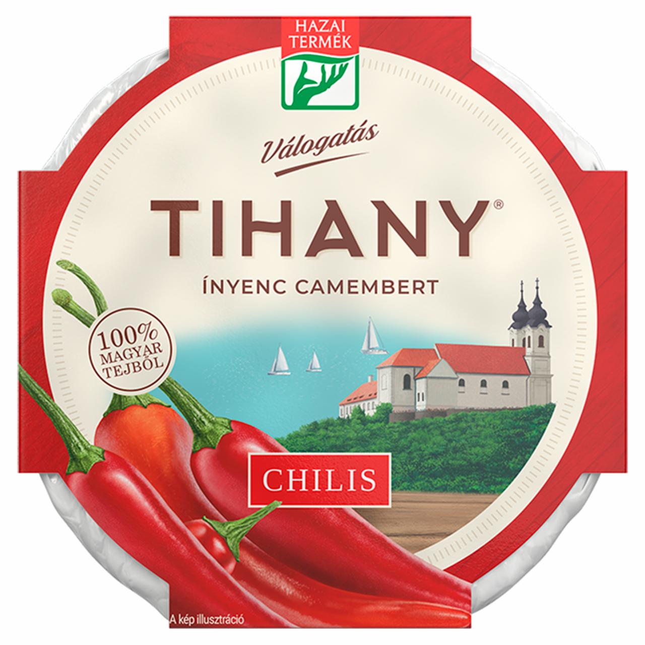 Képek - Tihany Válogatás Ínyenc Camembert chilis zsírdús lágysajt 125 g