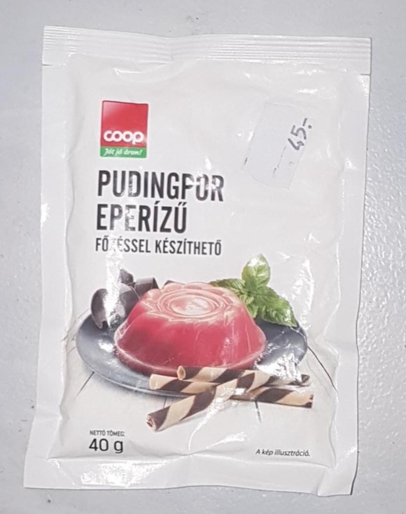 Képek - Pudingpor eperízű Coop