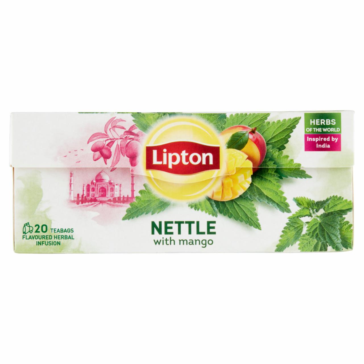 Képek - Lipton Nettle ízesített gyógynövénytea 20 filter 26 g